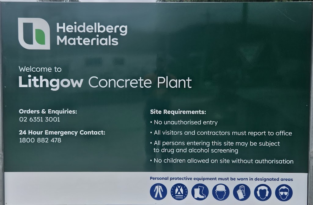Heidelberg Materials - Lithgow Concrete | 144 Inch St, Lithgow NSW 2790, Australia | Phone: (02) 6351 3001