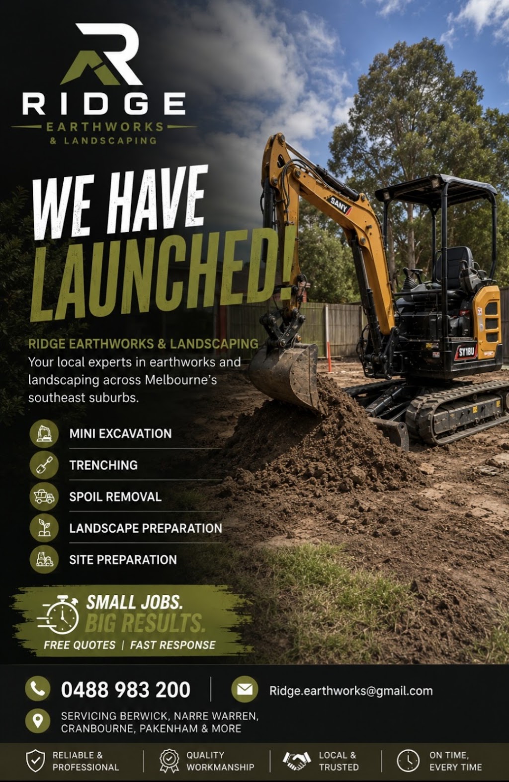 Ridge Earthworks and Landscaping | Freycinet Dr, Botanic Ridge VIC 3977, Australia | Phone: 0419 650 646