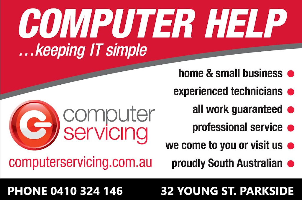 Computer Servicing Pty Ltd | electronics store | 32 Young St, Parkside SA 5063, Australia | 0410324146 OR +61 410 324 146