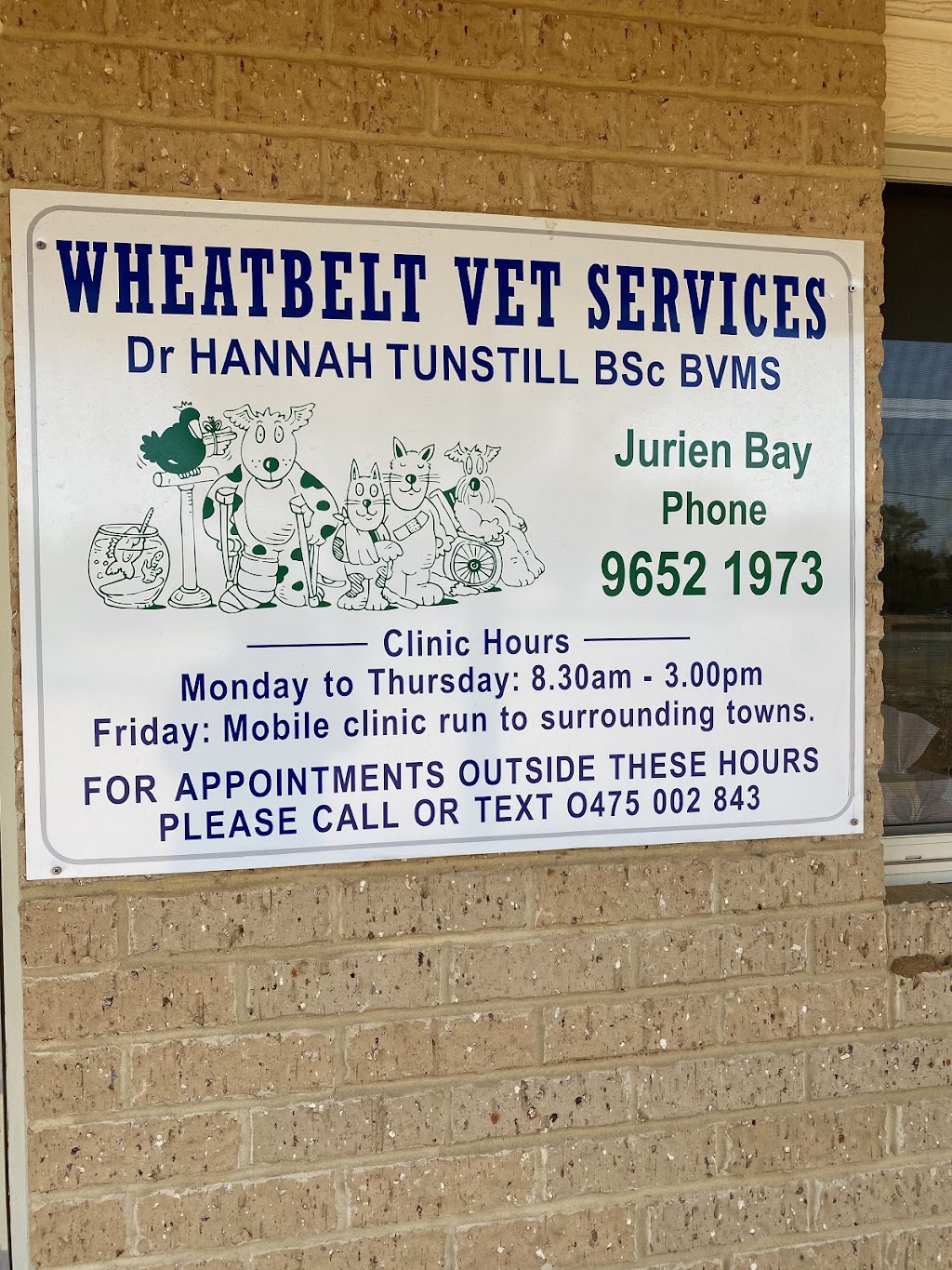 Wheatbelt Vet Services Jurien Bay | veterinary care | 15 Doust St, Jurien Bay WA 6516, Australia | 0896521973 OR +61 8 9652 1973