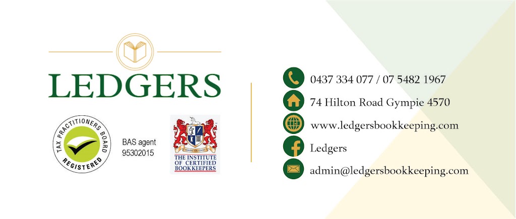 Ledgers | accounting | 74 Hilton Rd, Gympie QLD 4570, Australia | 0437334077 OR +61 437 334 077