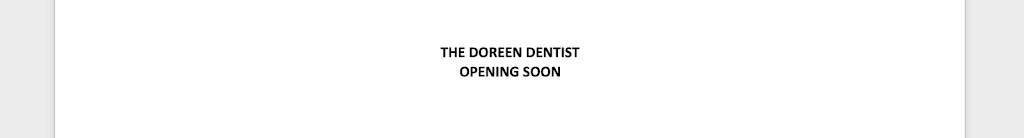 The Doreen Dentist | dentist | 106/20 Yellow Brick Rd, Doreen VIC 3754, Australia | 0387751371 OR +61 3 8775 1371