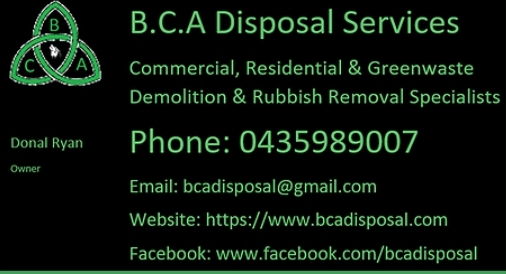 B.C.A Disposal Services - Demolition & Rubbish removal | general contractor | 0, Doreen VIC 3754, Australia | 0435989007 OR +61 435 989 007