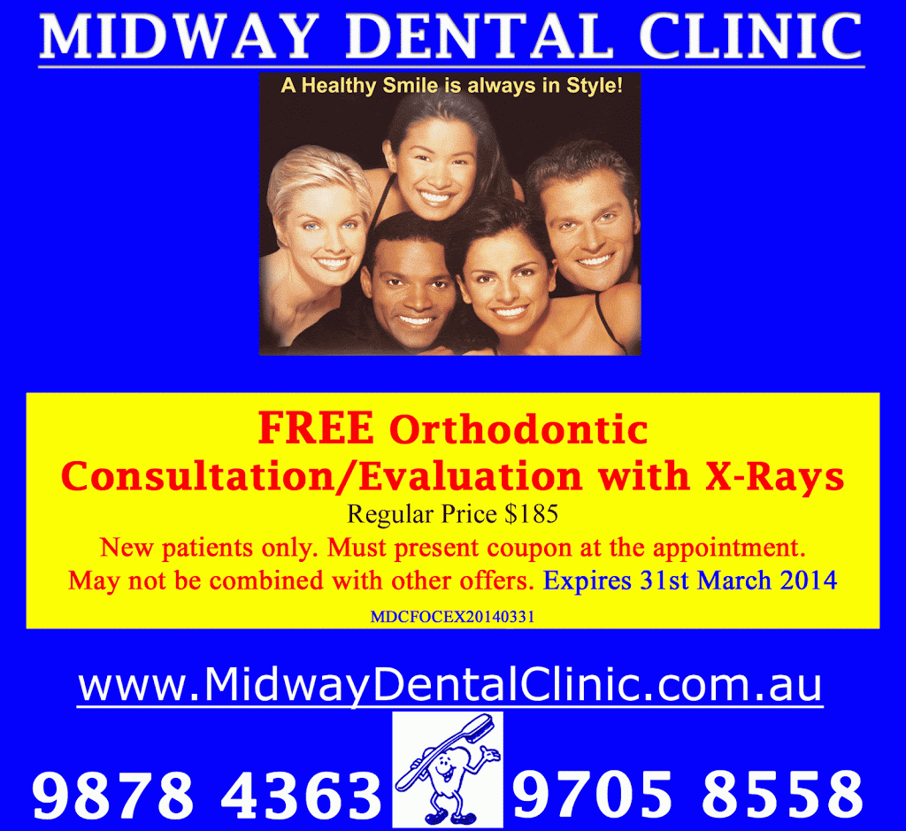Midway Dental Clinic | dentist | 117 North Rd, Ryde NSW 2112, Australia | 0298784363 OR +61 2 9878 4363
