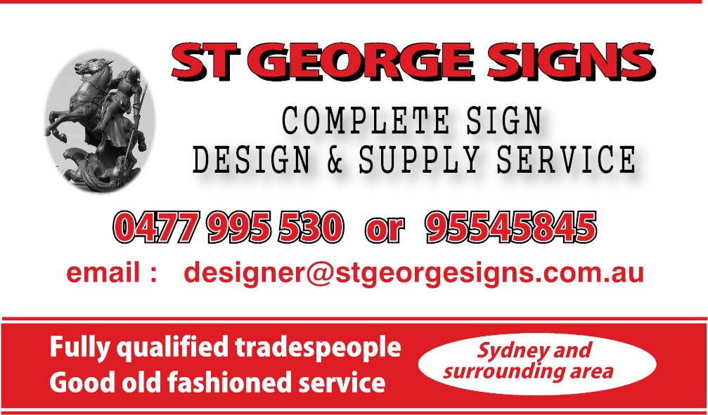St George Signs | Australia | Phone: 0477 995 530