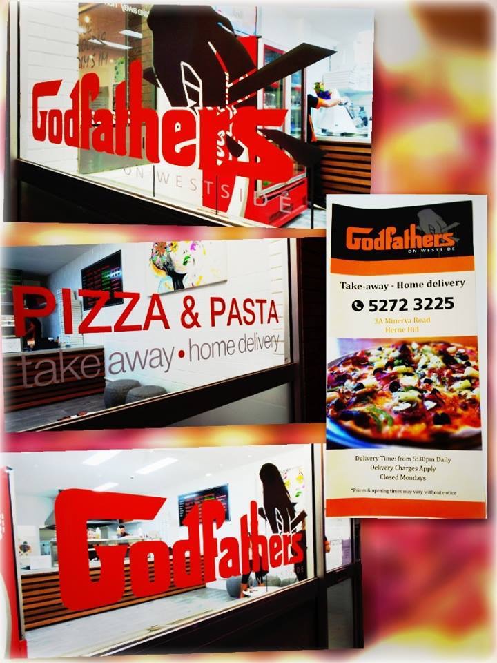 Godfathers on Westside Pizza & Pasta | meal takeaway | 3A Minerva Rd, Herne Hill VIC 3218, Australia | 0352723225 OR +61 3 5272 3225