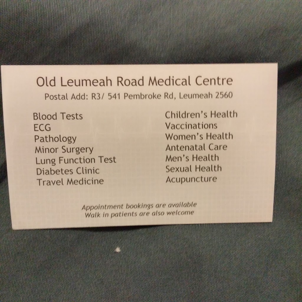Old Leumeah Road Medical Centre | hospital | Shop 3/541 Pembroke Rd, Leumeah NSW 2560, Australia | 0246252286 OR +61 2 4625 2286