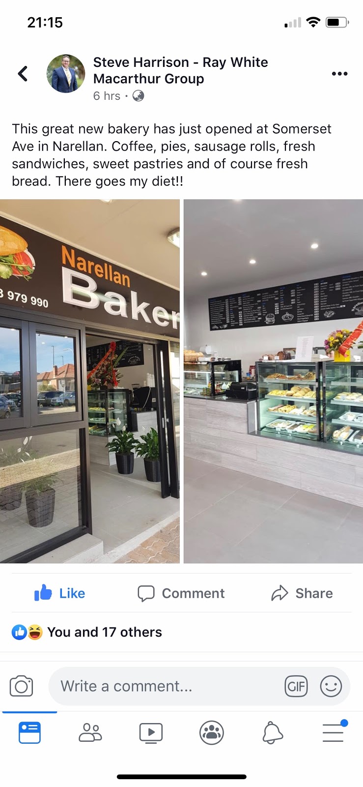 Narellan Bakery | Shop 3/1 Somerset Ave, Narellan NSW 2567, Australia | Phone: 0433 979 990