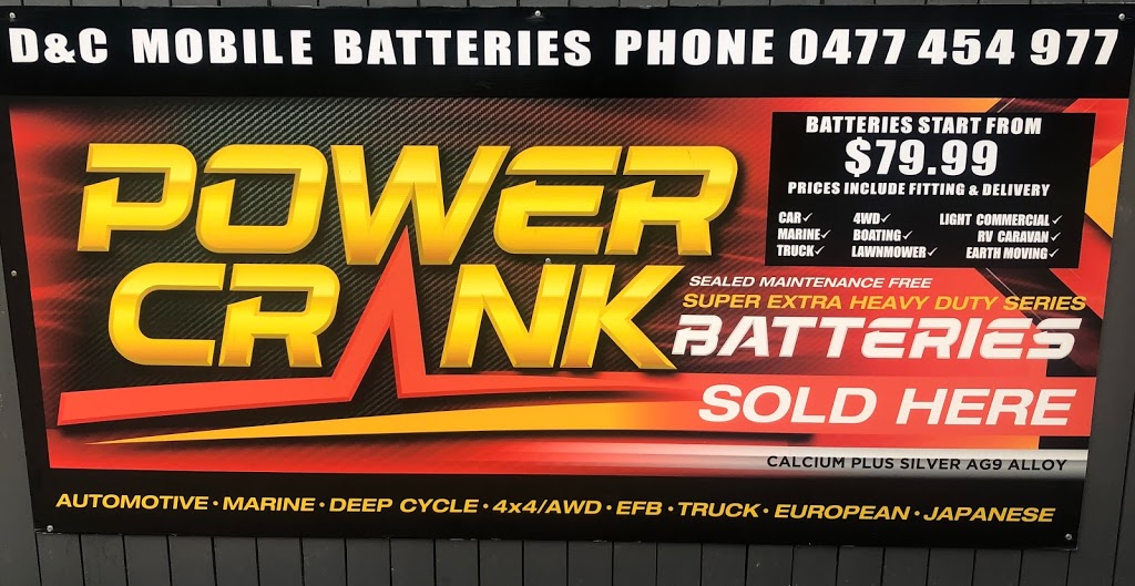 D&C Mobile Batteries | car repair | 62 Heritage Blvd, Heritage Park QLD 4118, Australia | 0477454977 OR +61 477 454 977