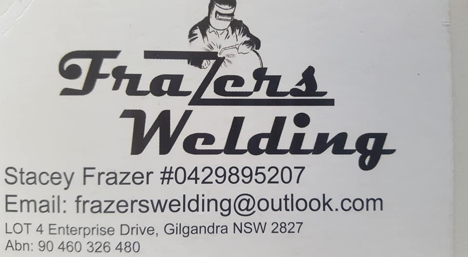 Frazer Welding |  | Lot 4 Enterprise Dr, Gilgandra NSW 2827, Australia | 0429895207 OR +61 429 895 207