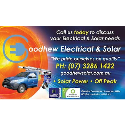 Goodhew Electrical & Solar | electrician | unit 15 & 16, 26, 34 Weippin St, Cleveland QLD 4163, Australia | 0732861422 OR +61 7 3286 1422
