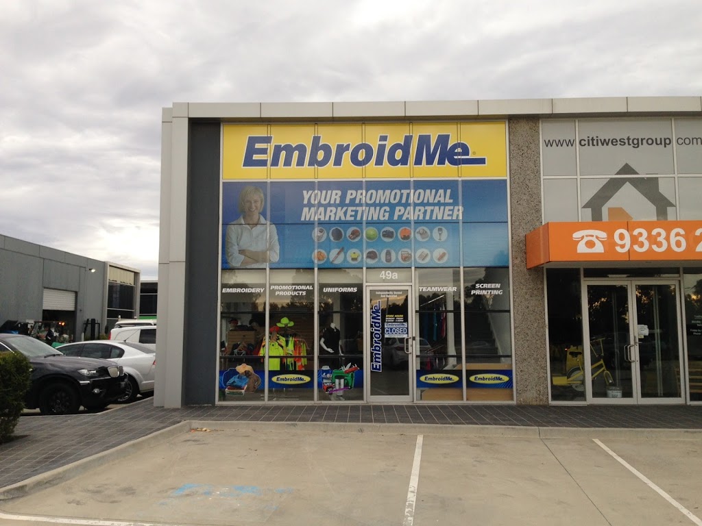 EmbroidMe Tullamarine | clothing store | 49a Keilor Park Dr, Keilor Park VIC 3042, Australia | 0393563137 OR +61 3 9356 3137
