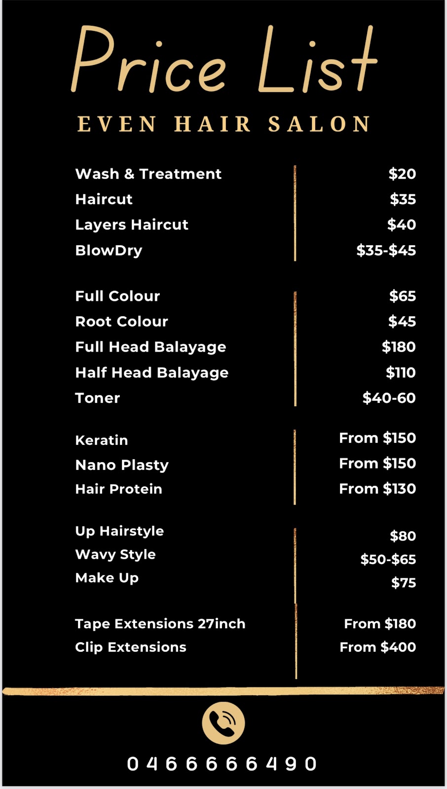 EVEN HAIR SALON | 90 Glenmore Ridge Dr, Glenmore Park NSW 2745, Australia | Phone: 0466 666 490