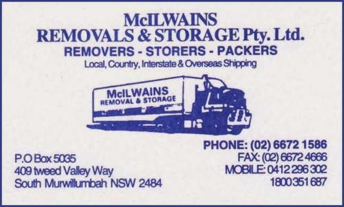 McIlwains Removals & Storage | Peri St, Murwillumbah NSW 2484, Australia | Phone: 1800 351 687