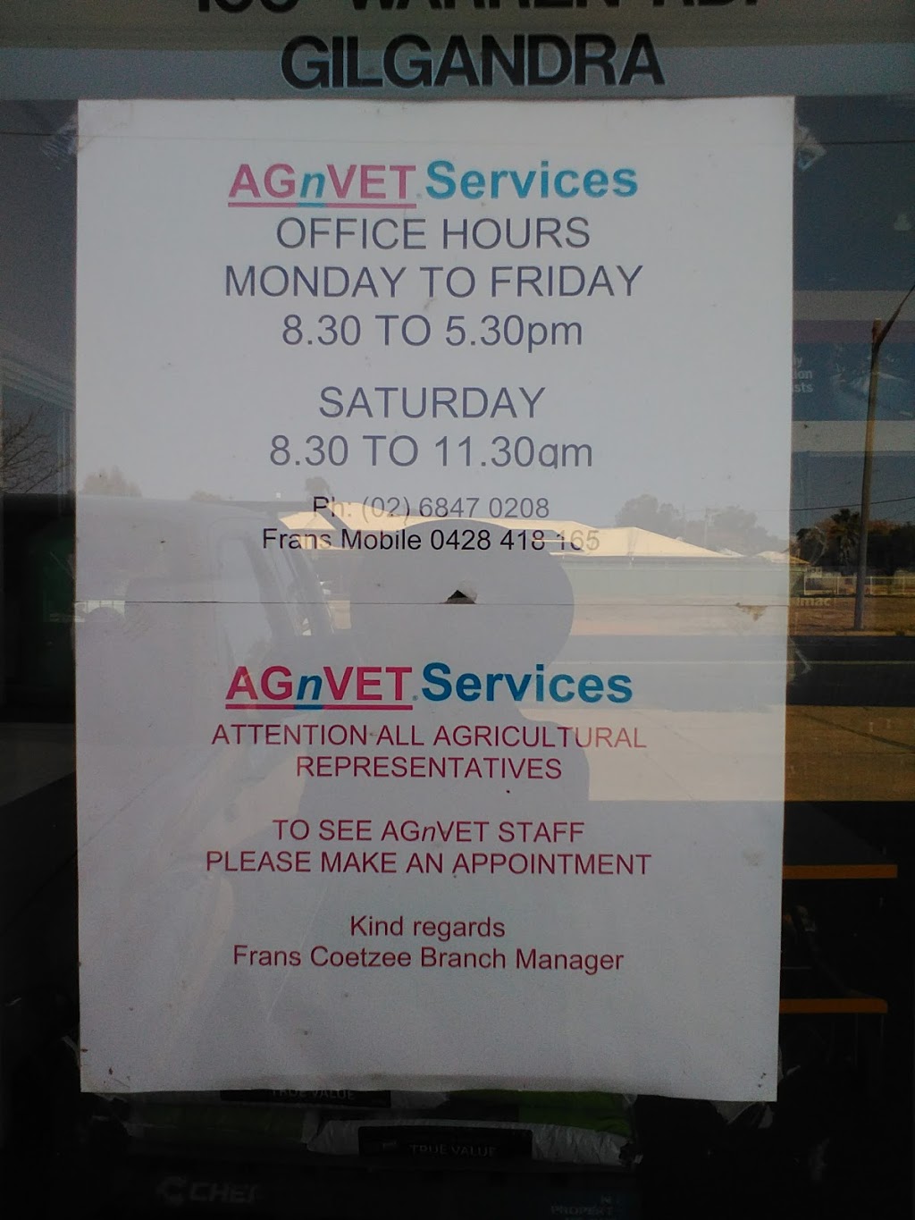 AGnVET Services - Gilgandra |  | 106 Warren Rd, Gilgandra NSW 2827, Australia | 0268470208 OR +61 2 6847 0208