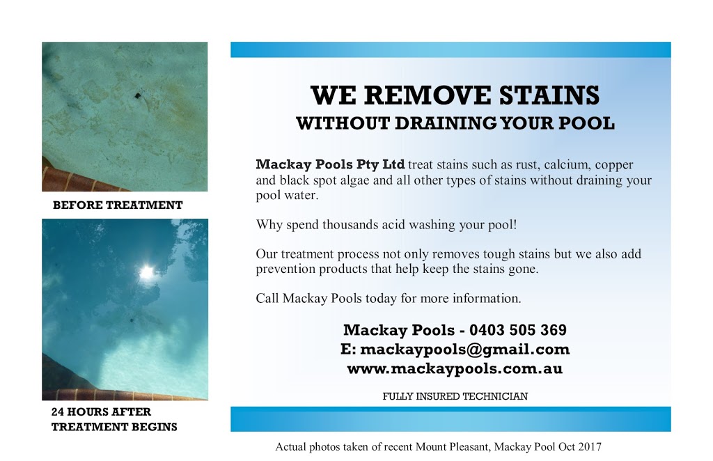 Mackay Pools | store | 54a Phillip Street, PBox 8325, Mount Pleasant QLD 4740, Australia | 0403505369 OR +61 403 505 369