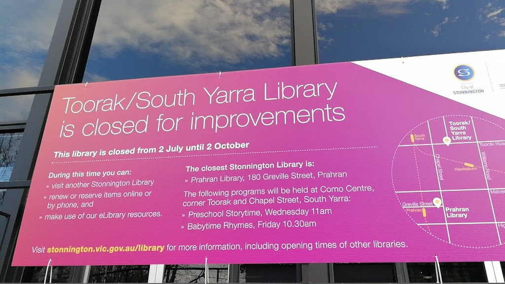 Toorak/South Yarra Library | 340 Toorak Rd, South Yarra VIC 3141, Australia | Phone: (03) 8290 8000