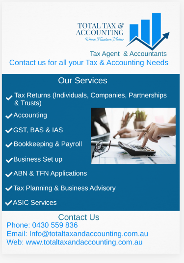 Total Tax & Accounting | 8 Mindari St, Leppington NSW 2179, Australia | Phone: 0430 559 836