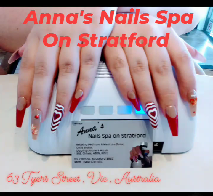 Annas nails spa on Stratford | 63 Tyers St, Stratford VIC 3862, Australia | Phone: 0448 608 865