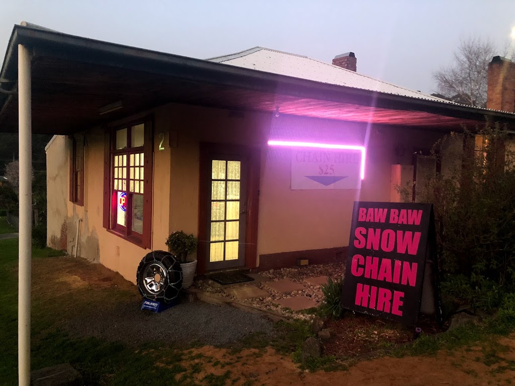 Baw Baw Snow Chain Hire |  | 2 Henty St, Noojee VIC 3833, Australia | 0459582692 OR +61 459 582 692
