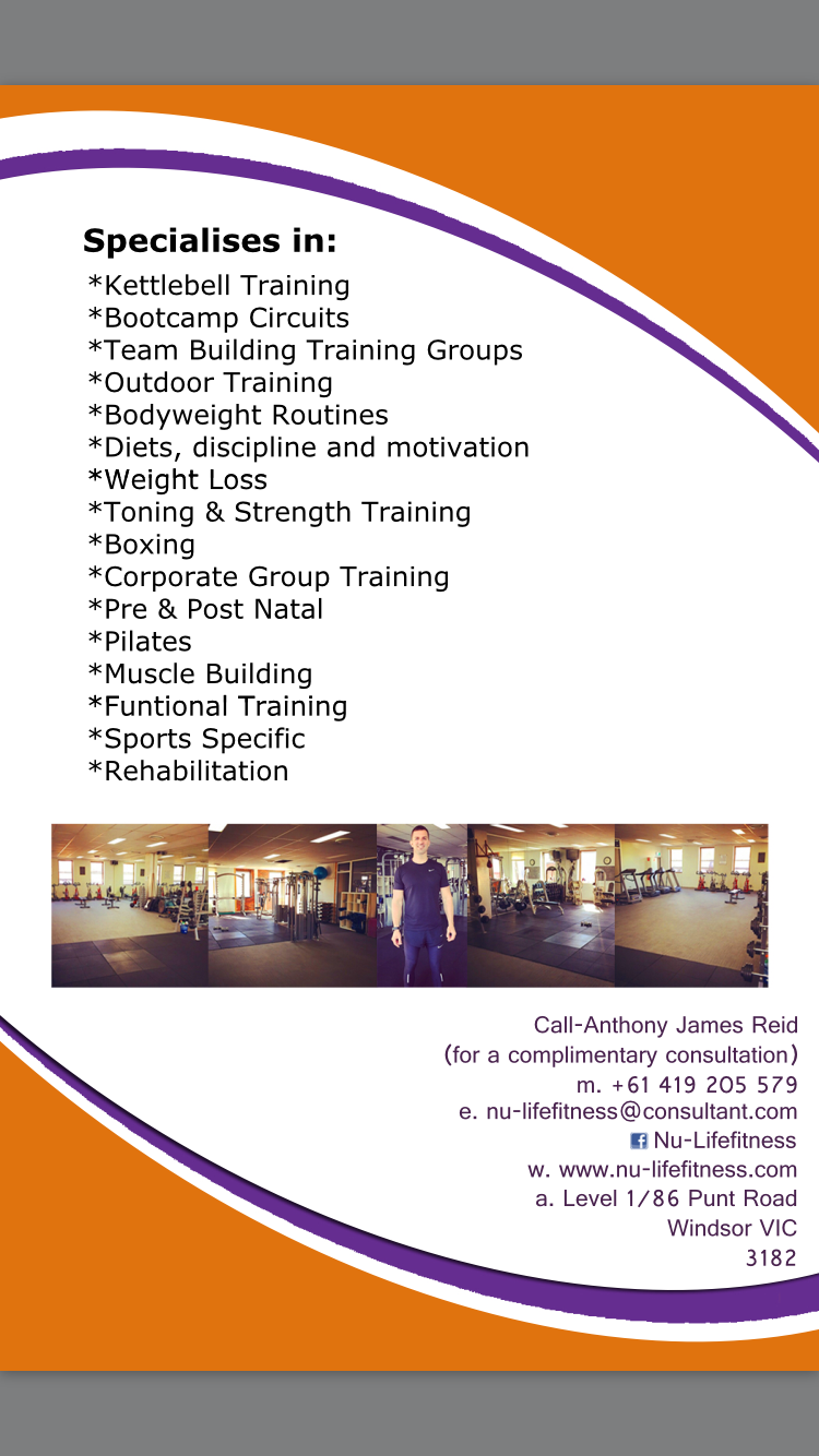 Nu-Life fitness | level 1 3182/86 Punt Rd, Windsor VIC 3181, Australia | Phone: 0419 205 579