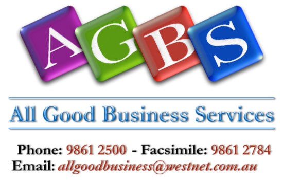 All Good Business Services | point of interest | 20 Tavistock St, Wagin WA 6315, Australia | 0898612500 OR +61 8 9861 2500