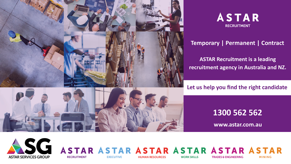 ASTAR Recruitment | suite 303 level 3/13/15 Moore St, Liverpool NSW 2170, Australia | Phone: 1300 562 562