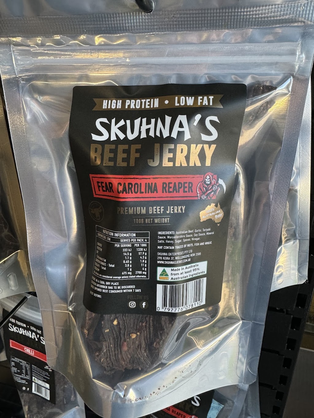 Skuhnas Beef Jerky | 298 Keira St, Wollongong NSW 2500, Australia | Phone: 0484 000 298
