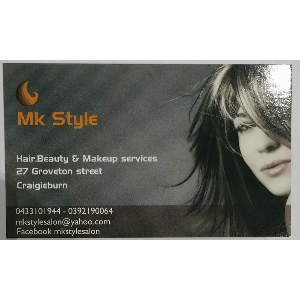 Mk style salon | 27 Groveton St, Craigieburn VIC 3064, Australia | Phone: 0433 101 944