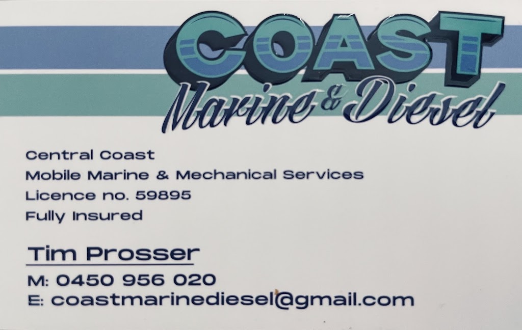 Coast Marine & Diesel | 12 Smithy St, Killcare Heights NSW 2257, Australia | Phone: 0450 956 020