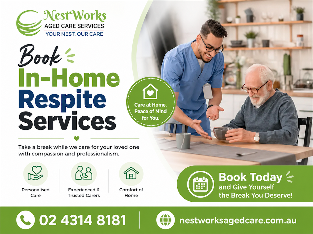 Nestworks Aged Care Services | Suite 3.21 , Level 3 , ING Building/5 Dulmison Ave, Wyong NSW 2259, Australia | Phone: (02) 4314 8181
