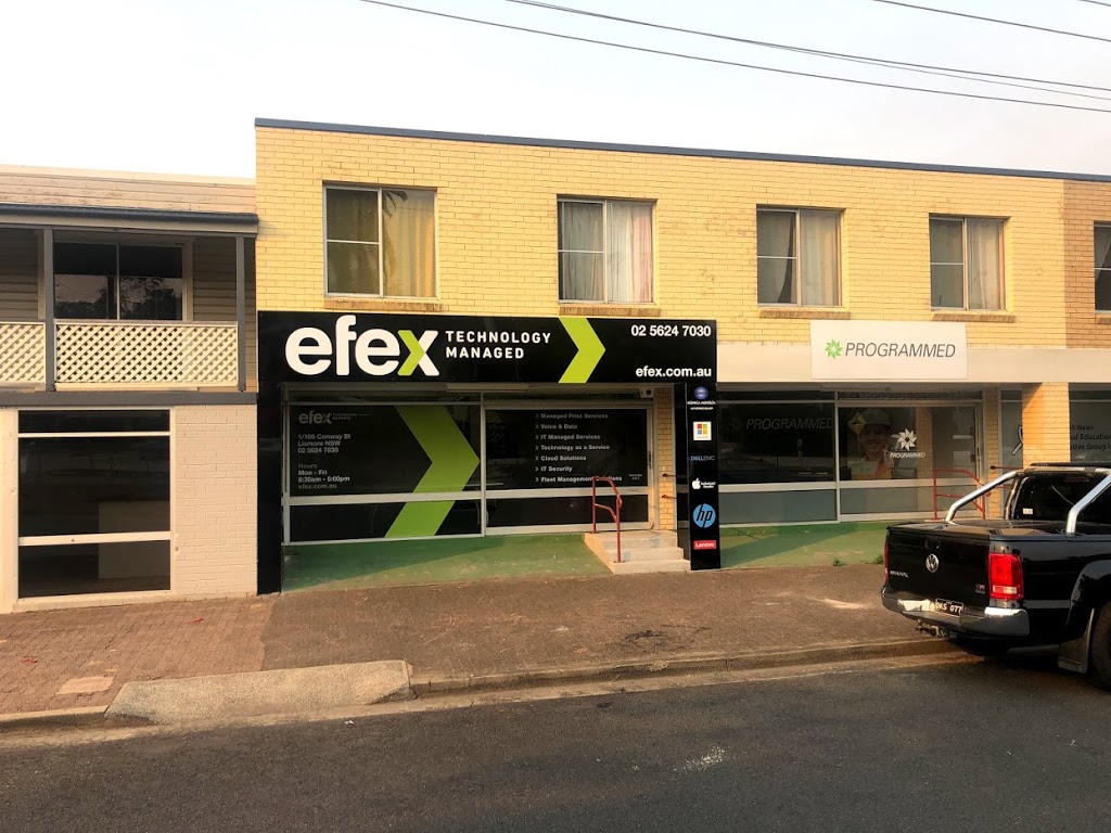 EFEX Northern Rivers | 1/106 Conway St, Lismore NSW 2480, Australia | Phone: (02) 5624 7030