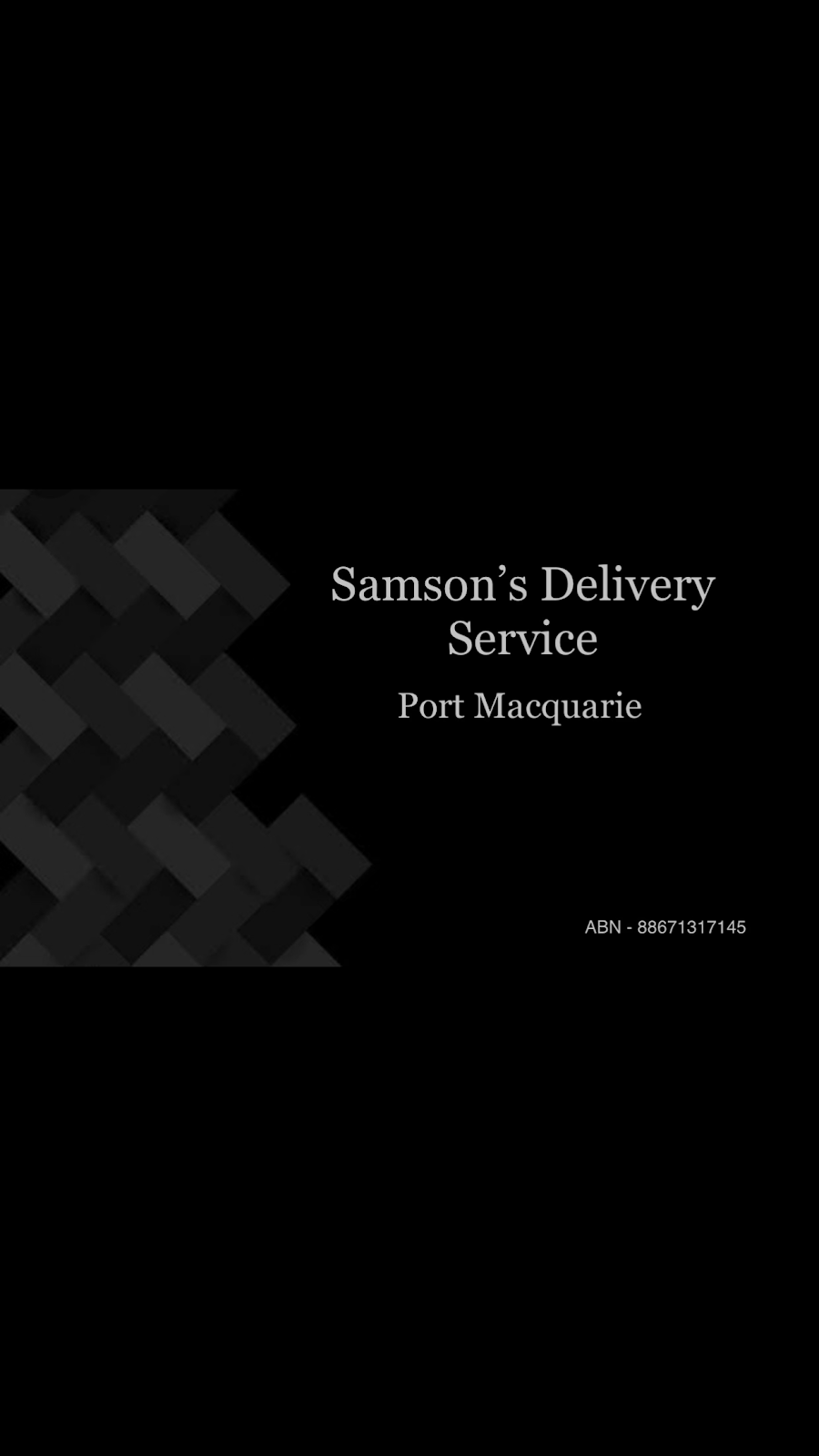 Samson’s Deliveries | point of interest | 14 Gunsynd Chase, Port Macquarie NSW 2444, Australia | 0434918619 OR +61 434 918 619