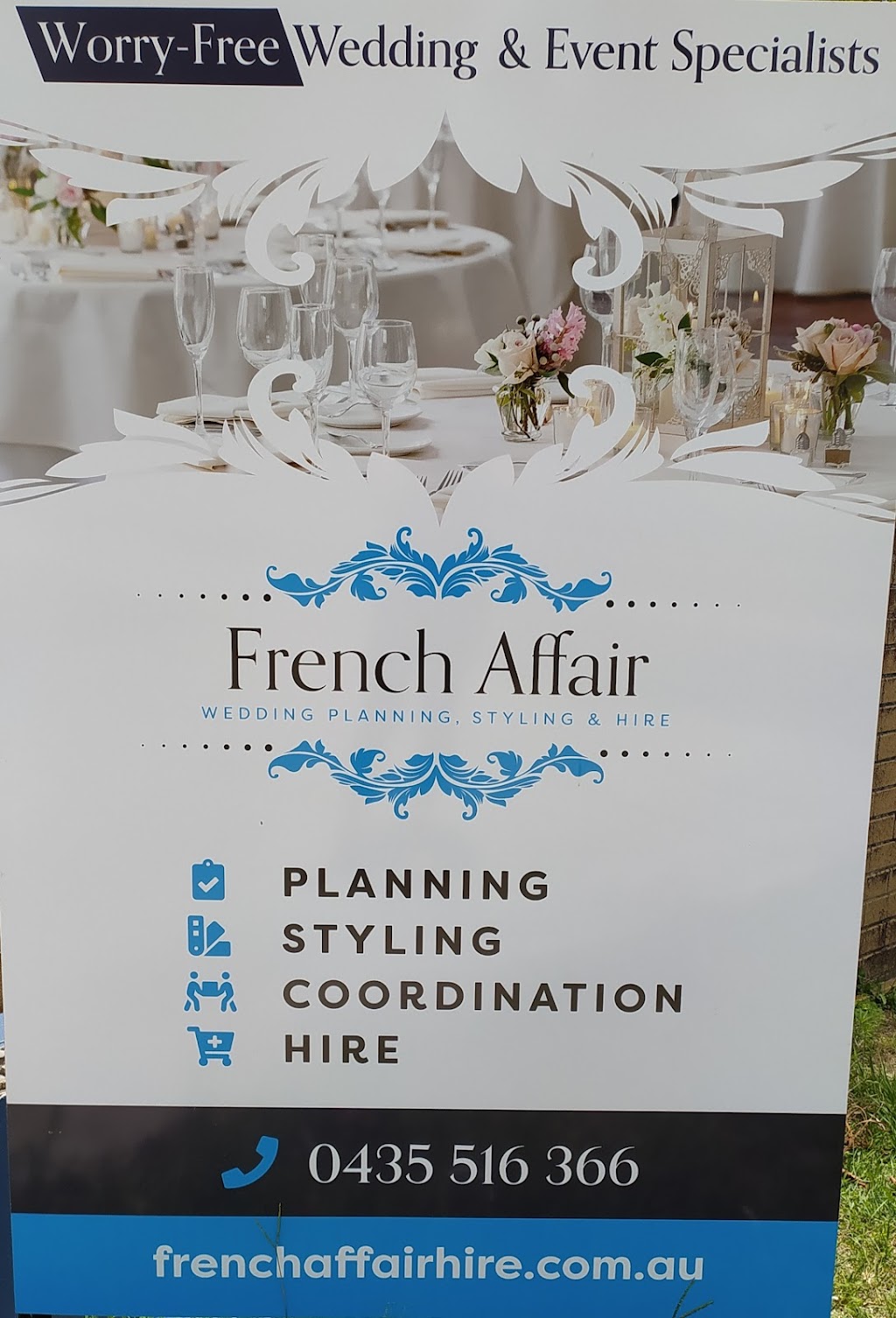 French Affair Events & Hire | 72 Finucane Rd, Capalaba QLD 4157, Australia | Phone: 0435 516 366