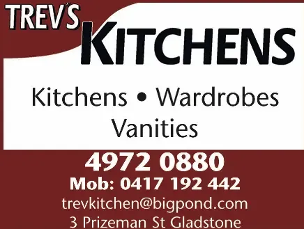 Trev’s Kitchens |  | 3 Prizeman St, South Gladstone QLD 4680, Australia | 0749720880 OR +61 7 4972 0880