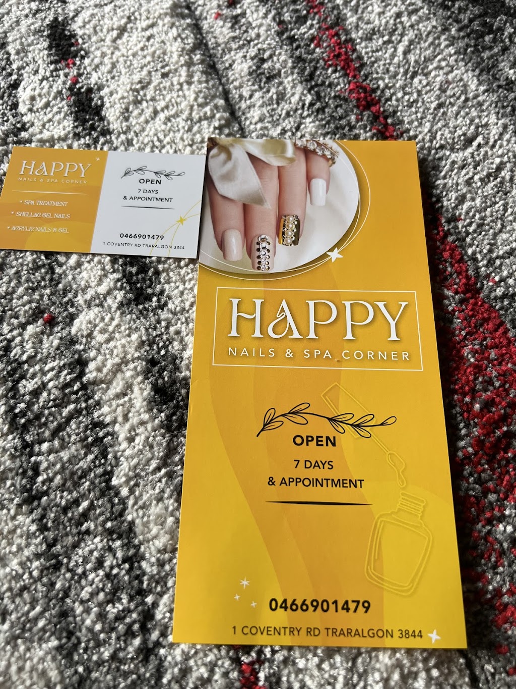 Happy Nails & Spa Corner | 1 Coventry Rd, Traralgon VIC 3844, Australia | Phone: 0466 901 479