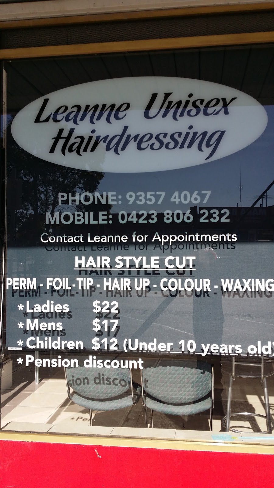 Leanne Unisex Hairdressing | 64 Bonwick St, Fawkner VIC 3060, Australia | Phone: 0423 806 232