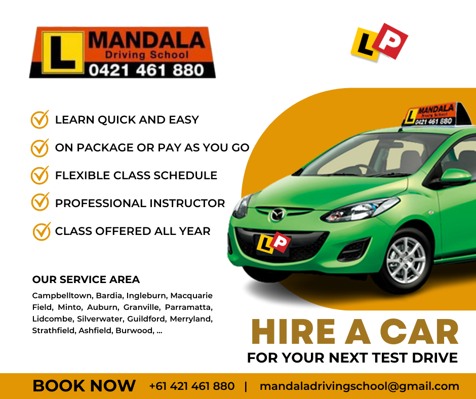 Mandala Driving School |  | Oxford Rd, Ingleburn NSW 2565, Australia | 0421461880 OR +61 421 461 880