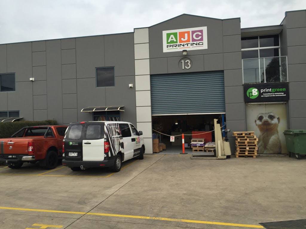 AJC Printing Pty Ltd | store | 13/23 Susan St, Eltham VIC 3095, Australia | 0394311488 OR +61 3 9431 1488