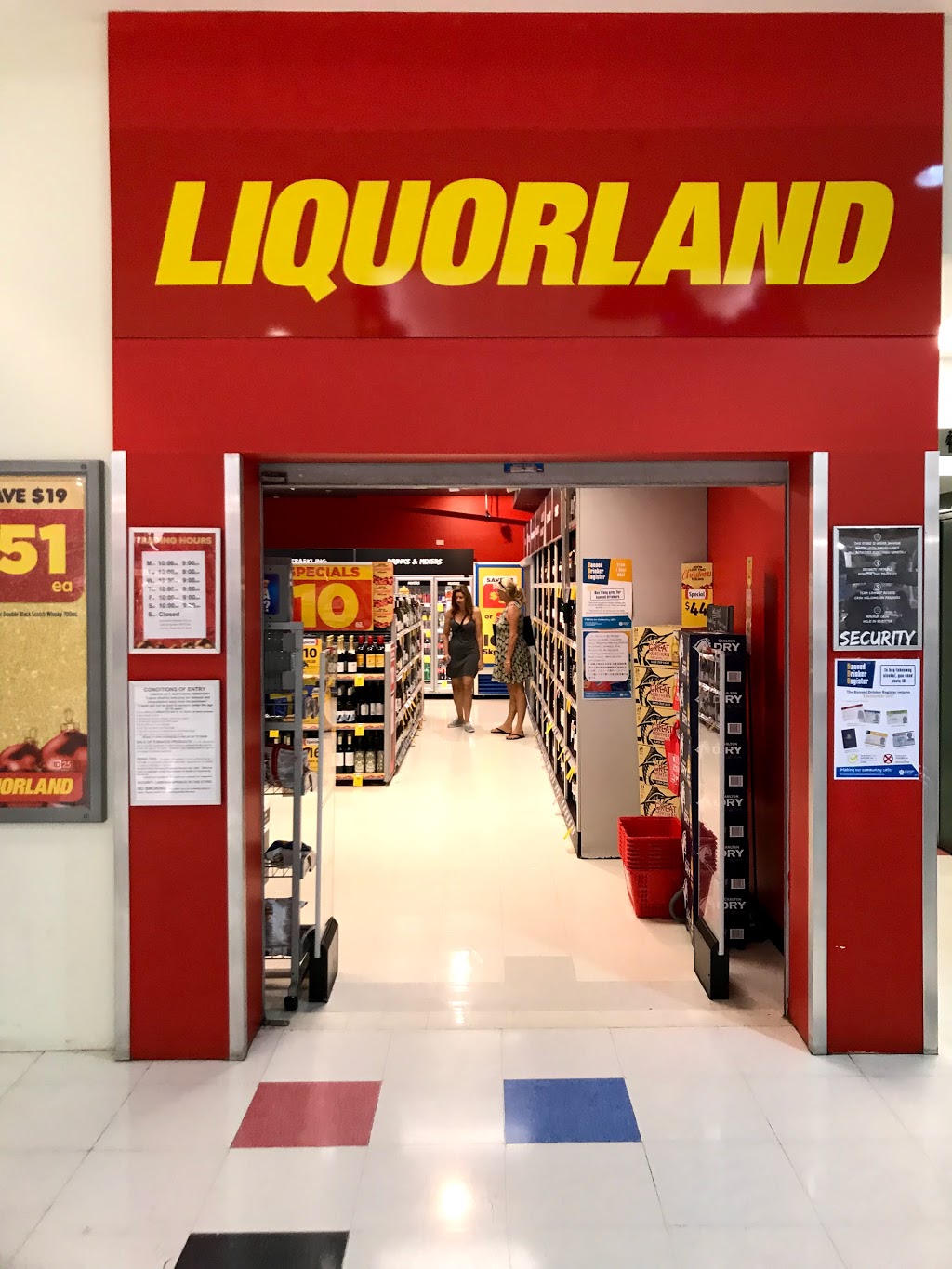 Liquorland Mitchell Centre | shop 45/59 Mitchell St, Darwin City NT 0800, Australia | Phone: (08) 8941 2055