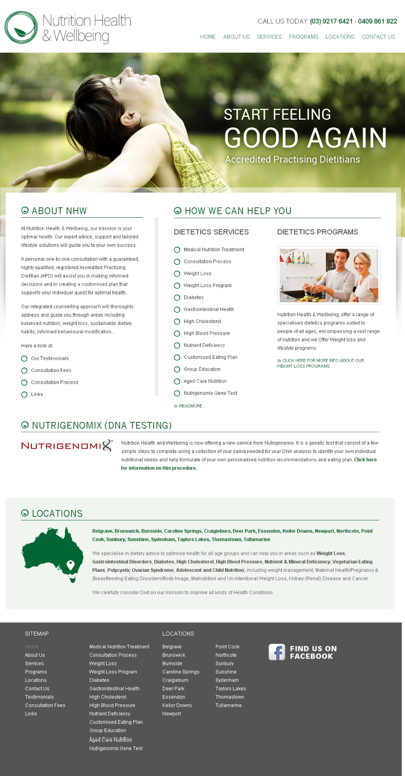 Nutrition Health & Wellbeing | 46 Gap Rd, Sunbury VIC 3429, Australia | Phone: 1800 313 800