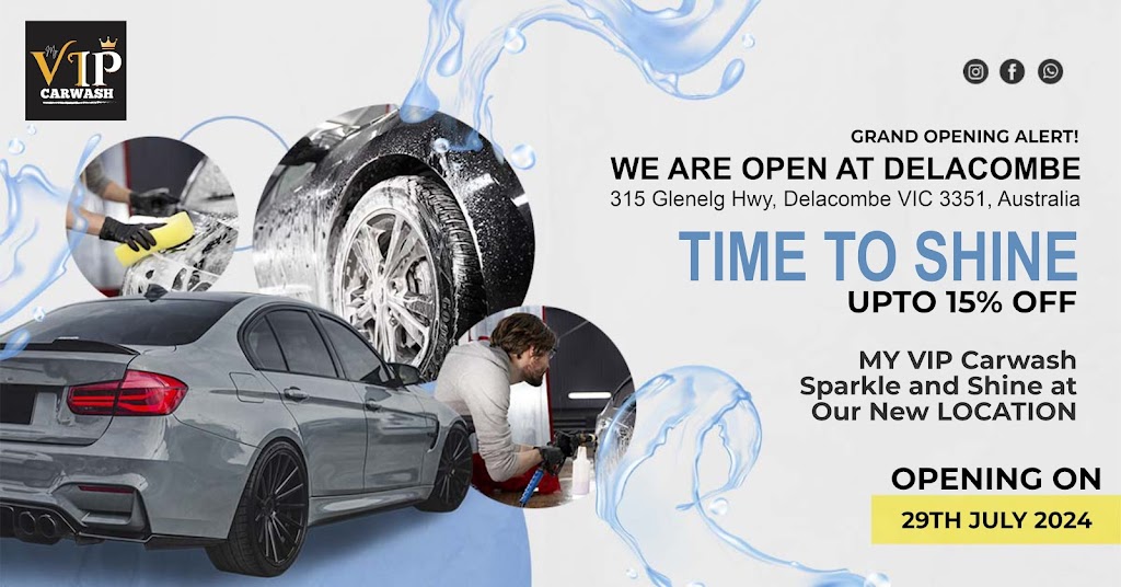 My VIP Carwash | Near My Car, Kmart Parking, 315 Glenelg Hwy, Delacombe VIC 3351, Australia | Phone: 0469 136 166