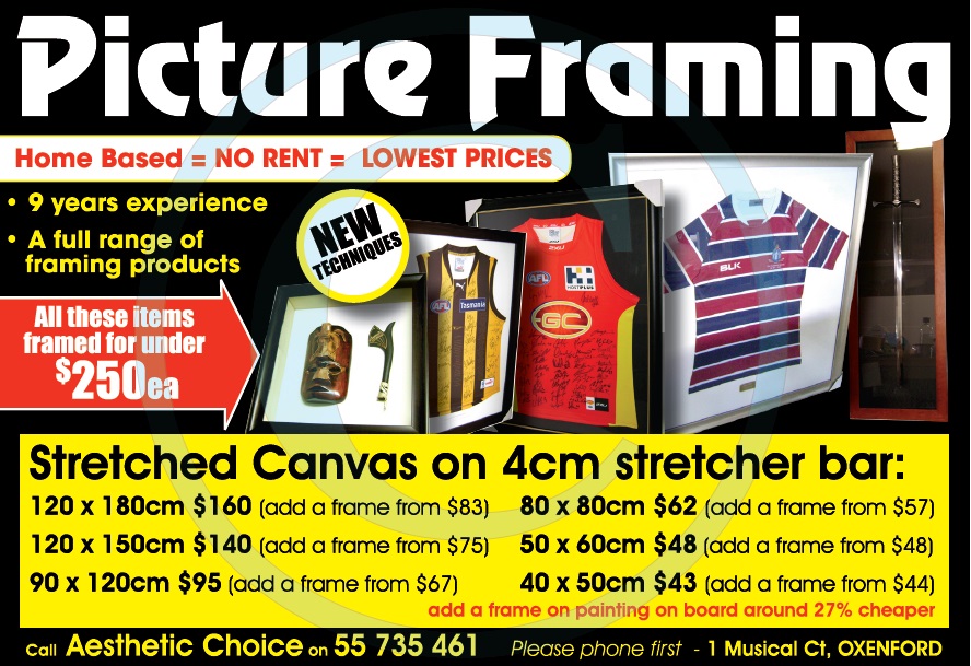 Aesthetic Choice - Home base framing | store | 1 Musical Ct, Oxenford QLD 4210, Australia | 0755735461 OR +61 7 5573 5461