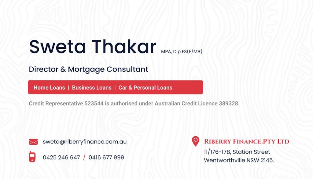 RIBERRY FINANCE Pty Ltd | 39 Dagostino St, Austral NSW 2179, Australia | Phone: 0425 246 647