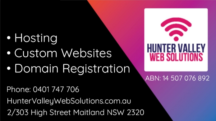 Hunter Valley Web Solutions | 2/303 High St, Maitland NSW 2320, Australia | Phone: 0401 747 706