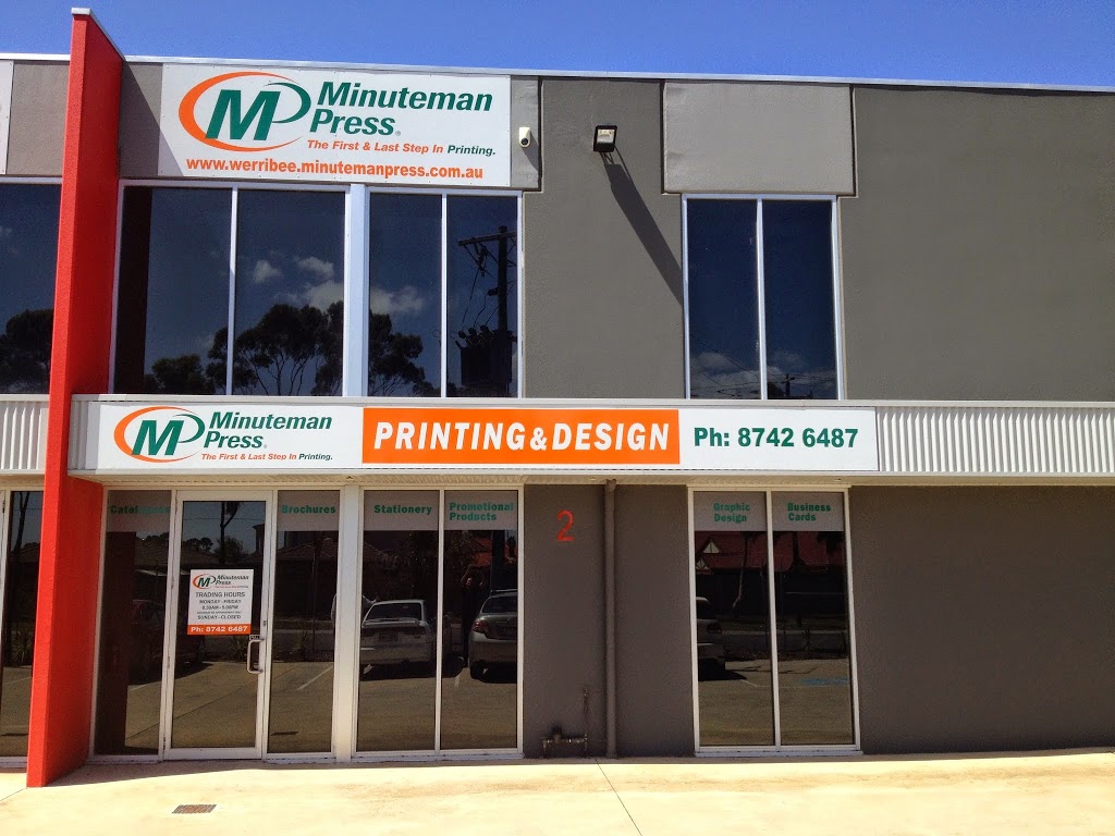 Minuteman Press | store | 2/49-55 Riverside Ave, Werribee VIC 3030, Australia | 0387426487 OR +61 3 8742 6487