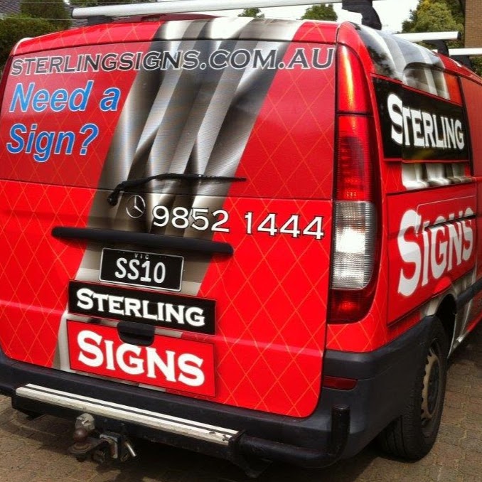 Sterling Signs Melbourne | store | 9 Astley St, Templestowe Lower VIC 3107, Australia | 0398521444 OR +61 3 9852 1444