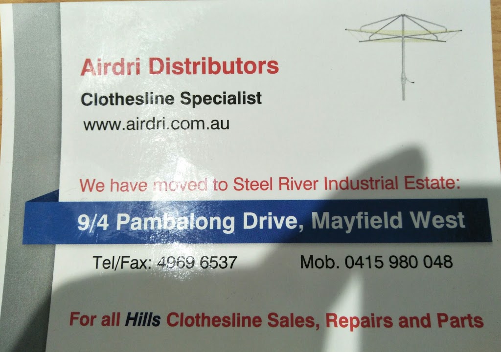 Airdri Distributors | 9/4 Pambalong Dr, Mayfield West NSW 2304, Australia | Phone: (02) 4969 6537
