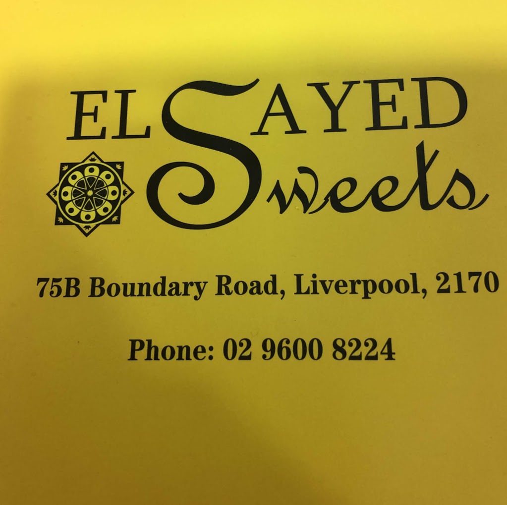 El Sayed Sweets | bakery | 75b Boundary Rd, Liverpool NSW 2170, Australia | 0296008224 OR +61 2 9600 8224