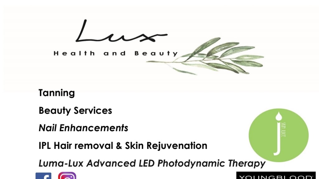 Lux Health and Beauty | beauty salon | 124 Susan St, Scone NSW 2337, Australia | 0265459887 OR +61 2 6545 9887